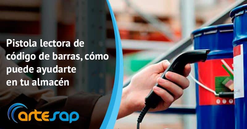 Pistola lectora de código de barras, cómo puede ayudarte en tu almacén
